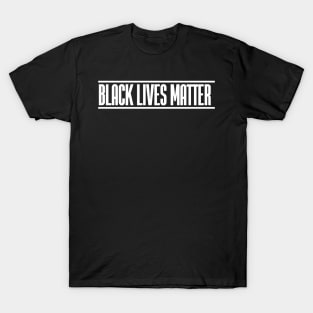 Black Lives Matter Simple White T-Shirt